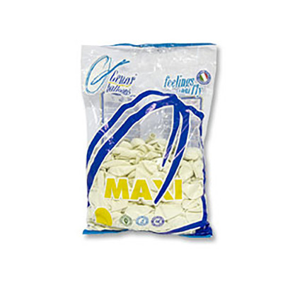 Мешок шаров 500шт. - Белый 25см. 10д. Италия Gemar