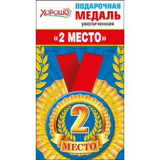 Медаль металлическая 2 место Медаль металлическая 2 место
