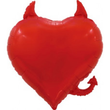 Шар (30''/76 см) Сердце, Чертенок, Красный, 1 шт. в уп. Шар (30''/76 см) Сердце, Чертенок, Красный, 1 шт. в уп.
