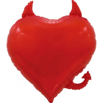 Шар (30''/76 см) Сердце, Чертенок, Красный, 1 шт. в уп. Шар (30''/76 см) Сердце, Чертенок, Красный, 1 шт. в уп.