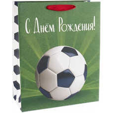 Пакет подарочный, С Днем Рождения! (футбол), 32*26*12 см, 1 шт. Пакет подарочный, С Днем Рождения! (футбол), 32*26*12 см, 1 шт.
