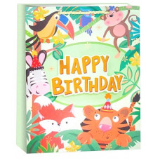 Пакет подарочный 3D, Happy Birthday, Детский праздник, Дизайн №1, Металлик, 41*31*12 см, 1 шт. Пакет подарочный 3D, Happy Birthday, Детский праздник, Дизайн №1, Металлик, 41*31*12 см, 1 шт.