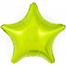 Шар (17''/43 см) Мини-звезда, Лайм, Голография, 1 шт. Шар (17''/43 см) Мини-звезда, Лайм, Голография, 1 шт.
