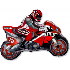Шар фигура (31''/79 см) - Мотоцикл Красный Шар фигура (31''/79 см) - Мотоцикл Красный