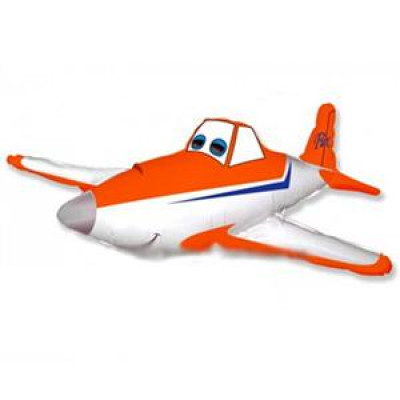 шар фигура 3D 100см. - оранжевый Самолетик с глазками шар фигура 3D 100см. - оранжевый Самолетик с глазками