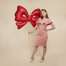 Шар (50''/127 см) Фигура, Бант, Красный, Сатин, 1 шт. в уп. Шар (50''/127 см) Фигура, Бант, Красный, Сатин, 1 шт. в уп.
