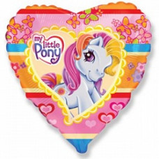 Шар сердце 46см. - цветное my little pony литл пони Шар сердце 46см. - цветное my little pony литл пони
