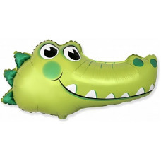 Шар (12''/30 см) Мини-фигура, Голова, Милый Крокодил, 1 шт. Шар (12''/30 см) Мини-фигура, Голова, Милый Крокодил, 1 шт.