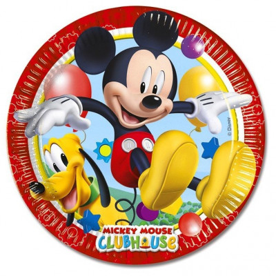 Тарелки "Игривый Микки Маус" / Play ful Mickey 8 шт. 23 см. Тарелки "Игривый Микки Маус" / Play ful Mickey 8 шт. 23 см.