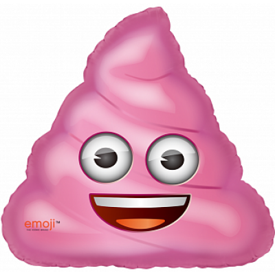 Шар (31''/79 см) Фигура, Мороженое Emoji, Розовый какашка Шар (31''/79 см) Фигура, Мороженое Emoji, Розовый какашка