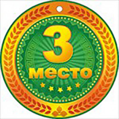 Медаль металлическая 3 место Медаль металлическая 3 место