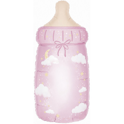 Шар (33``/84 см) Фигура, Бутылочка, Розовый, 1 шт. в уп. Шар (33``/84 см) Фигура, Бутылочка, Розовый, 1 шт. в уп.