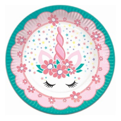 Тарелки 18см. - Единорог Pink&Tiffany 6шт. Тарелки 18см. - Единорог Pink&Tiffany 6шт.