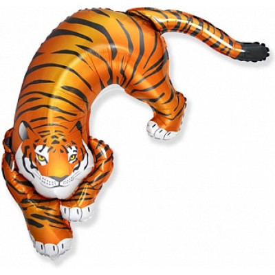 Шар (14''/36 см) Мини-фигура, Дикий тигр, 1 шт. Шар (14''/36 см) Мини-фигура, Дикий тигр, 1 шт.