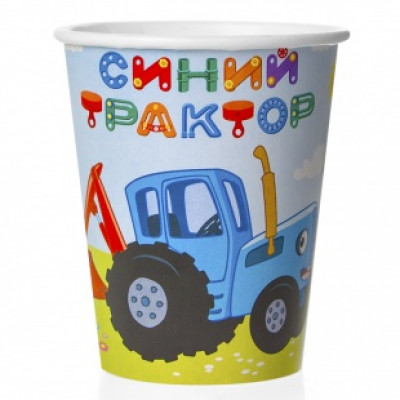Стаканы (250 мл) Синий трактор, 6 шт. Стаканы (250 мл) Синий трактор, 6 шт.