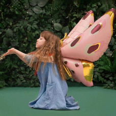 Шар 3D (45''/114 см) Фигура, Бабочка, Карнавальные крылья, Розовый, 1 шт. в уп. Шар 3D (45''/114 см) Фигура, Бабочка, Карнавальные крылья, Розовый, 1 шт. в уп.