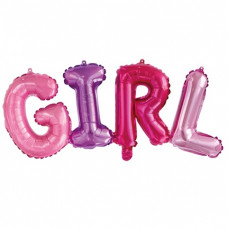 Надпись "Girl", Разноцветный ДБ