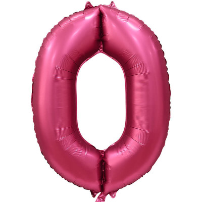 Шар (34''/86 см) Цифра, 0, Бордовый, Сатин, 1 шт. в уп. Шар (34''/86 см) Цифра, 0, Бордовый, Сатин, 1 шт. в уп.