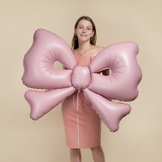 Шар (50''/127 см) Фигура, Бант, Розовый, Сатин, 1 шт. в уп. Шар (50''/127 см) Фигура, Бант, Розовый, Сатин, 1 шт. в уп.