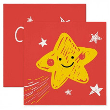 Салфетки, С Днем Рождения! (звездочка), 33*33 см, 20 шт. Салфетки, С Днем Рождения! (звездочка), 33*33 см, 20 шт.