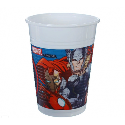 Стаканы пластиковые "Мстители" 200 мл (набор 8 шт) / Avengers Power Стаканы пластиковые "Мстители" 200 мл (набор 8 шт) / Avengers Power