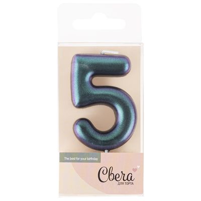 Свеча Цифра - Фантом Хамелеон - 5 Свеча Цифра - Фантом Хамелеон - 5