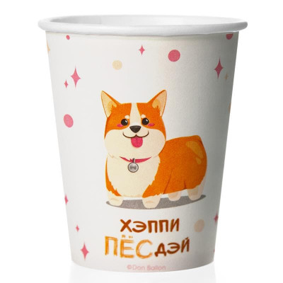 Стаканы (250 мл) Счастливый корги, 6 шт. Стаканы (250 мл) Счастливый корги, 6 шт.